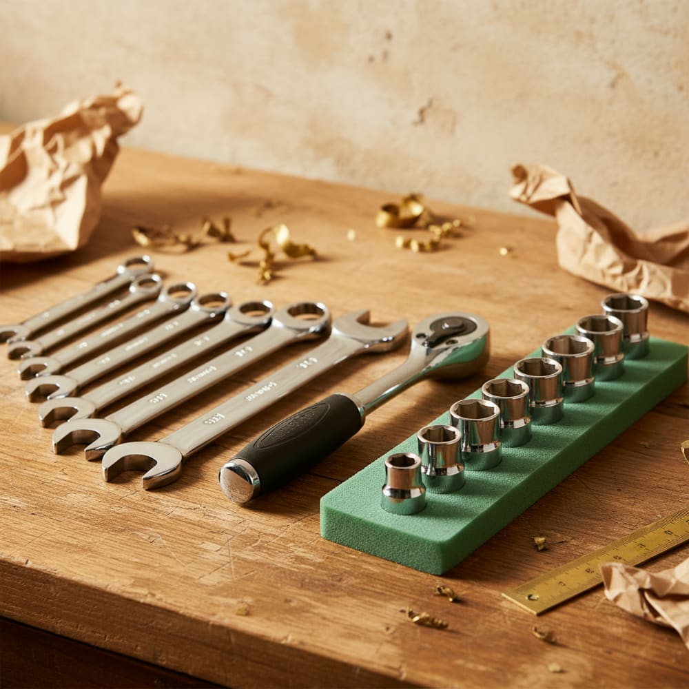 Coffret 108 pièces, douilles et clés